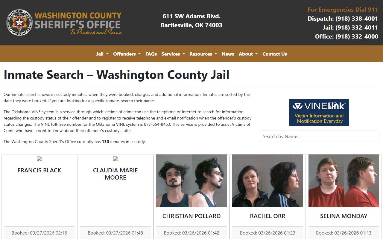 Johnson City Recent Bookings Washington County sheriff source