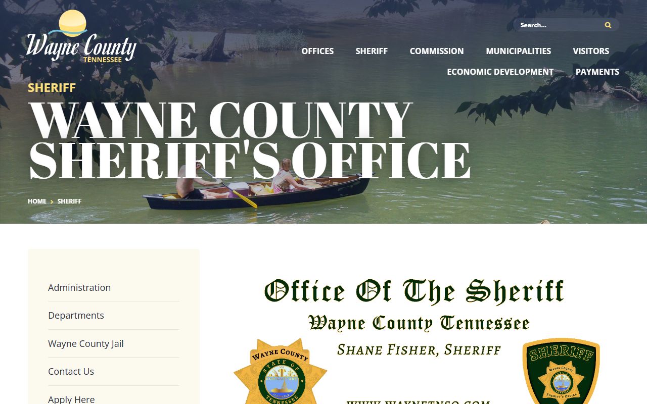 Wayne County Recent Bookings sheriff office page